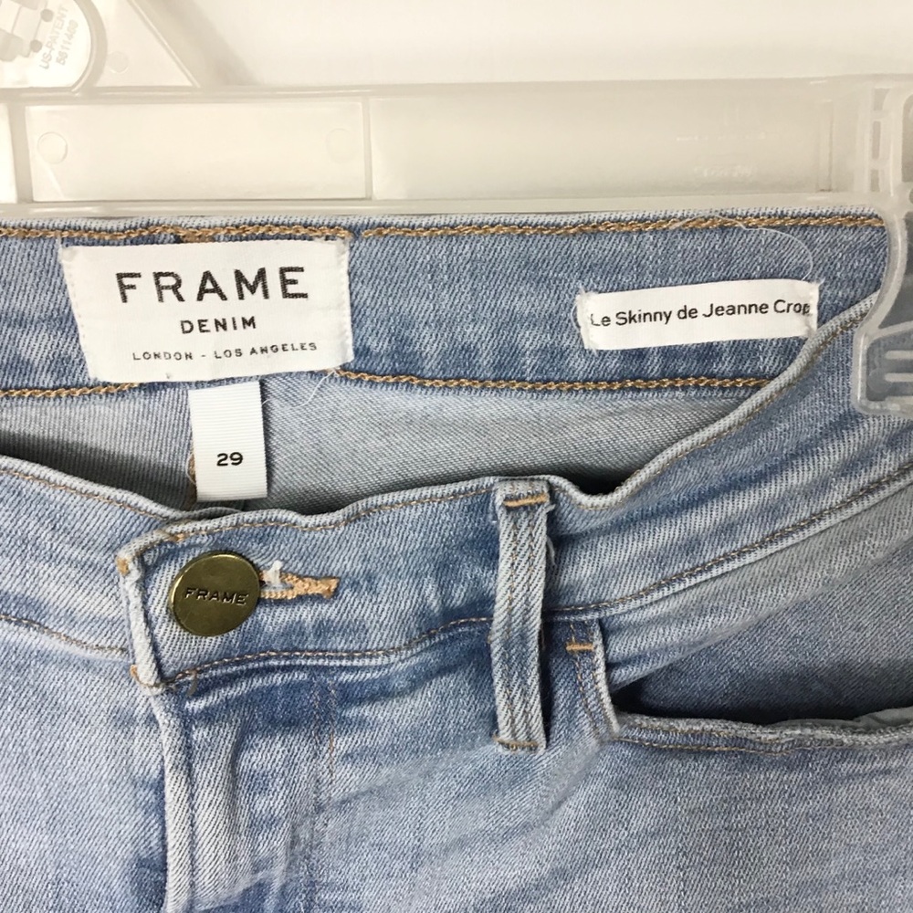 FRAME LE SKINNY DE JEANNE CROP JEANS - Picture 6 of 6